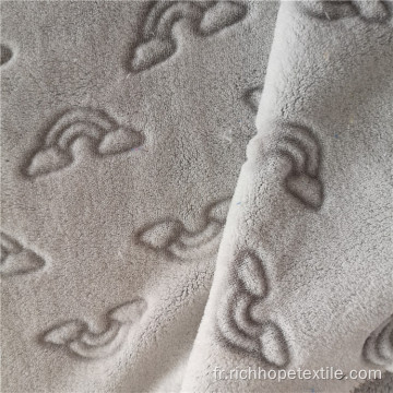 Tissu de flanelle imprimée à découper en polyester